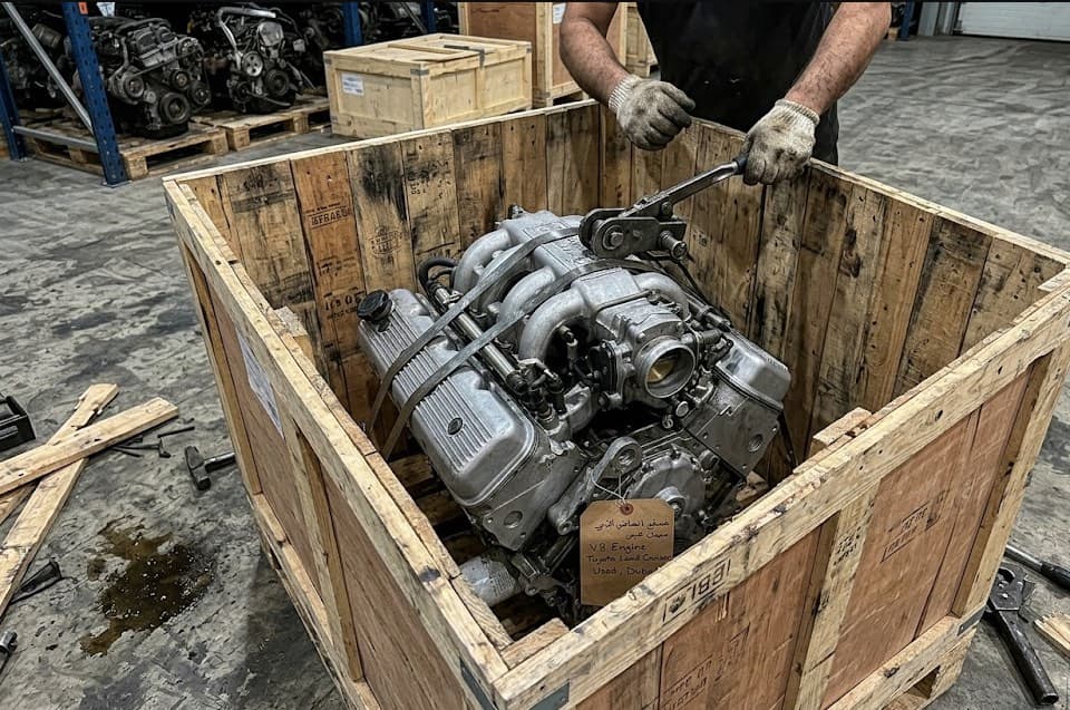 Delivery: Verified engine delivery — Dubai → Accra